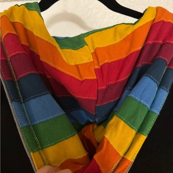 Aviator Nation Dark Gray Hoodie with Rainbow Hood - Picture 6 of 7